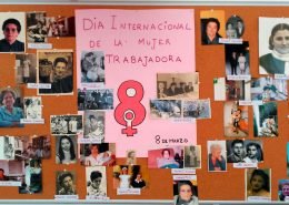 Mural día de la Mujer trabajadora